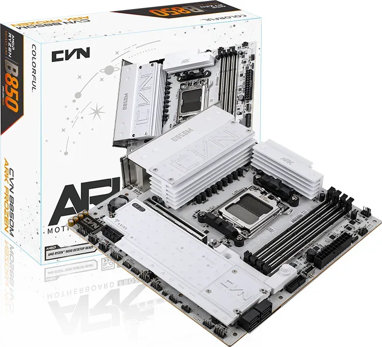 Colorful CVN B850M ARK FROZEN V14 Mainboard, M-ATX-Format