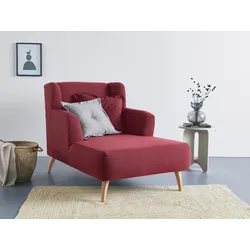 Loveseat HOME AFFAIRE "Baggio Kuschel Mega Lounge Big Sessel", rot, B:101cm H:99cm T:152cm, Sessel