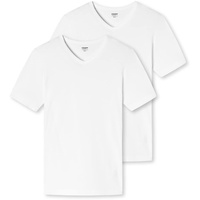 SCHIESSER UNCOVER by SCHIESSER Herren T-Shirt 2er Pack - Vorteilspack, V-Ausschnitt, S-3XL Weiß