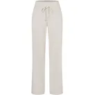 Stoffhose MAC "EASY WIDELEG", Damen, Gr. 44, Länge 30, weiß (ivory), Web, Obermaterial: 77% Polyamid, 23% Elasthan, unifarben, weit knöchellang, Hosen Stoffhose, sehr elastische Qualität, angenehmer Griff und hoher Tragekomfort
