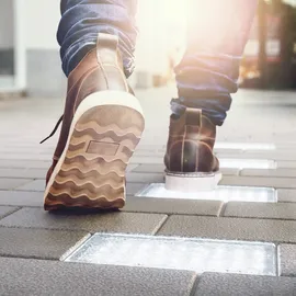 ledscom.de LED Pflasterstein Bodeneinbauleuchte CUS für außen, IP67, eckig, 20 x 10cm, 2,9 W, 228lm, kaltweiß