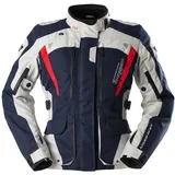 Furygan Apalaches Evo Textiljacke wasserdicht Damen - Dunkelblau/Hellgrau/Rot / M