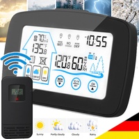 Digitale Wecker Wetterstation Funk Mit Farbdisplay Thermometer Innen-Außensensor