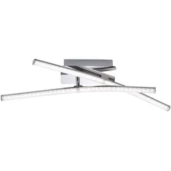 LED Deckenleuchte, Flur, Wohnzimmer, chrom, filigran, modern