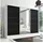 A&J MöbelLand Schiebetürenschrank AURELIA 2 200 x 0 x 0 cm Weiß/Schwarz
