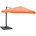Ampelschirm Sonnenschirm Gastronomie 3x3m Ø4 24m Polyester/Alu 23kg Flap terracotta mit Ständer