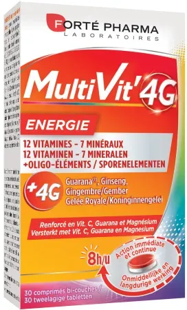 Forté Pharma Multivit 4G Energy 30 Zweischichttabletten