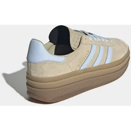 adidas Gazelle Bold Stone Khaki / Crystal Sky / Gold Metallic 39 1/3