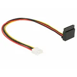 DeLOCK Stromadapter 4-Pin [Floppy] Buchse auf 1x 15-Pin [SATA] Buchse, Adapterkabel 30cm (85510)