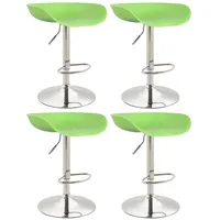 CLP 4er Set Barhocker Anaheim Kunststoff I Thekenhocker Mit