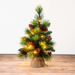 LED Weihnachtsbaum X-MAS Deko Christbaum klein Weihnachtsdeko H 45 cm