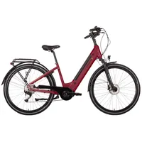 Saxonette E-Bike Deluxe Wave 2023 28 Zoll RH 45 cm Damen rot