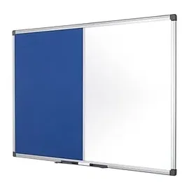 Bi-Office Kombitafel 120 x 90 cm Blau/Weiß