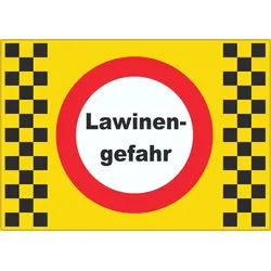 Lawinengefahr Aufkleber A0 (841x1189mm)