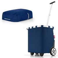 reisenthel - EXKLUSIVES ANGEBOT! carrycruiser + GRATIS cover! Einkaufskorb Einkaufstasche Einkaufstrolley (dark blue)
