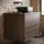 Badplaats Waschbeckenunterschrank Mali 80 x 46 cm Walnuss Braun - Hängender Badezimmerschrank mit 2 Schubladen und Montagematerial - Braun