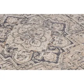 HANSE HOME Sand Vintage Teppich – Orientalischer Kurzflor Wohnzimmerteppich Weicher Orient-Teppich Läufer für Schlafzimmer, Esszimmer, Wohnzimmer, Flur, Küche – Creme Grau, 160x235cm