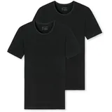 SCHIESSER Herren T-Shirts im Pack - Serie "95/5", Vorteilspack, Rundhals, S-XXL Schwarz 2XL Pack