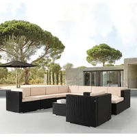 Arebos Polyrattan Gartenmöbel Lounge 8 Pers. inkl. Sitzkissen |