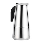 Haofy Moka Kanne, Espressokocher Elektrisch Edelstahl, 300ml Kaffeekanne für Induktionsherd, Kaffeemaschine Herd Home Office Gebrauch (450ml)