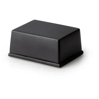 Continenta Butterdose für 250 g, schwarze Keramik, 12 x 10 x 6 cm, einzigartig