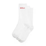 Wilson Crew Logo Socken 3 Paare Weiß 38-42