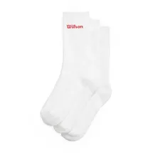 Wilson Crew Logo Socken 3 Paare Weiß 38-42
