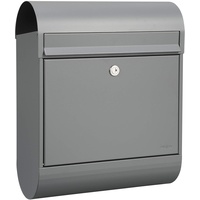 MEFA Briefkasten Ruby 866 mit Zeitungsrolle (Farbe grau, mit