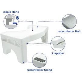 Wenko Maximex Faltbarer Toiletten-Fußhocker
