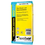 Saint-Gobain Weber GmbH SG weber Xerm 852 Flex-Fliesenkleber Grau mit Trass, sehr gute Standfestigkeit, geeignet für Wand und Boden, Fußbodenheizung