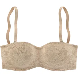 Nuance Bügel-BH mit abnehmbaren Trägern und Details aus blumiger Spitze, Sommer beige 85