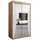 abiks möbel Schwebetürenschrank MONACO 120 x 200 x 62 cm Weiß