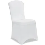 DETEX Detex® Stuhlhussen 4er Set Weiß Stretch Stuhlbezüge Stuhl Hussen Bezug Hochzeit
