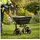 vidaXL Streuer Schwarz 82 x 75 cm PVC und Stahl