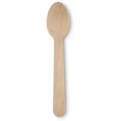 BIOZOYG 500 Stück Einweg Holzlöffel 14 cm kleine Einweglöffel Kaffeelöffel Dessertlöffel Eislöffel biologisch abbaubar Holzbesteck Partybesteck