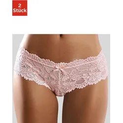 Panty VIVANCE Gr. 48/50, rosa (rosé) Damen Unterhosen aus elastischer Spitze, sexy Dessous