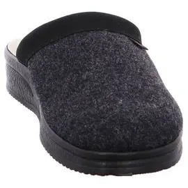 Fischer Markenschuh Andy Pantoffeln Schwarz/Grau 45