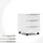 Innostyle Santorin Rollcontainer 45 x 17 x 55 cm weiß