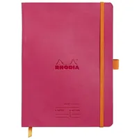Rhodia 117792C Meeting Book (DIN A5+, 160 x 210 mm, 80 Blatt, 90 g, elegant und praktisch) 1 Stück himbeer