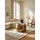 KADIMA DESIGN Aurora Braun/Gold Mangoholz 60 x 60 x 40 cm