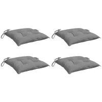 VidaXL Stuhlkissen 4 Stk. Grau 40x40x7 cm Oxford-Gewebe