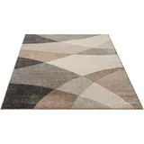 MERINOS Teppich MERINOS "Thales 6100", beige, B:120cm H:10mm L:160cm, Polyester, Teppiche, Teppich, Kurzflorteppich mit Konturenschnitt, Wohnzimmer