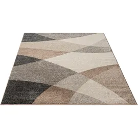 MERINOS Teppich MERINOS "Thales 6100", beige, B:120cm H:10mm L:160cm, Polyester, Teppiche, Teppich, Kurzflorteppich mit Konturenschnitt, Wohnzimmer