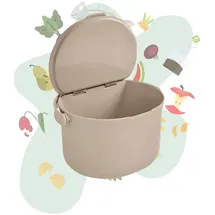 Skaza Exceeding Expectations Behälter für Küchenabfälle, formschöner Komposteimer, cappuccino