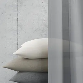 Neutex for you! Vorhang nach Maß NEUTEX FOR YOU "EVA", grau, B:200cm H:145cm, Obermaterial: 100% Polyester, Gardinen nach Maß, Uni-Voile mit elegantem Glanz