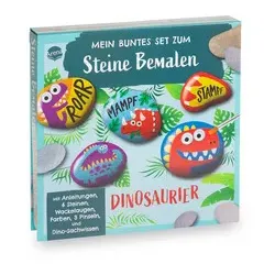 ARENA Malset zum Steine bemalen Dinosaurier 72058-6