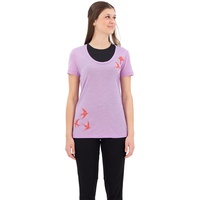 Icebreaker Tech Lite Ii Scoop Shapes Merino Short Sleeve T-shirt Lila L Frau