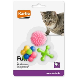 Karlie Tierball Gummi-Katzenspielzeug 3er Set