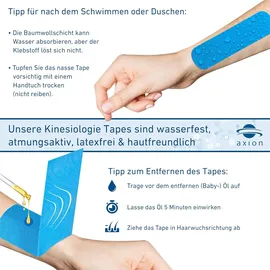 Axion Precut Kinesiologie Tape Beige - 50 St Streifen