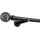 deco-raum Gardinenstange nach Maß 1-Lauf Kugel Ø 25mm Schwarz, 60cm